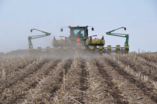 Planting into strip till zones