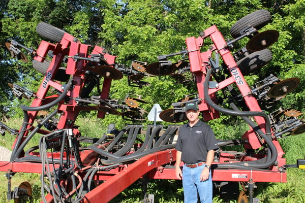 Dan Morgan with his Case IH 5310 NitroTiller 