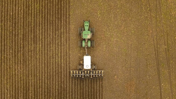 Liquid SoilWarrior machine running in field at Lamb Farms