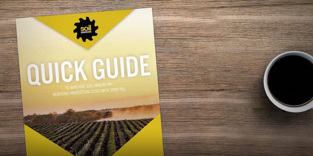 SoilWarrior Quick Guide resting on a table top next to a cup of coffee